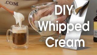 DIY whipped cream in 60 seconds [upl. by Ayahc]