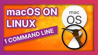 Run macOS on Linux with 1 COMMAND [upl. by Ahsinrev]