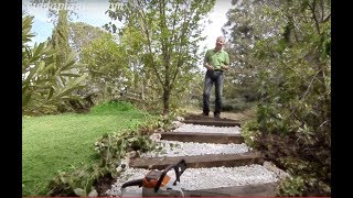 ESCALERA DE JARDÍN ¡HAZLO TÚ MISMO con motosierra Stihl a batería [upl. by Acilef]