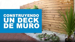 ¿Cómo construir un deck de muro [upl. by Harsho]