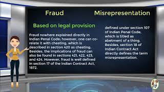 What is Difference Between Fraud amp Misrepresentation [upl. by Kumagai]