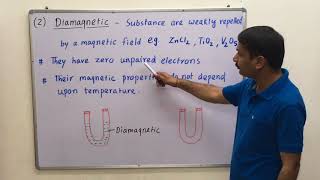 111Magnetic properties  Paramagnetic Diamagnetic FerromagneticAntiferromagneticFerrimag [upl. by Annairol]