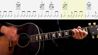 Guitar TAB  From Me To You Rhythm Guitar  The Beatles [upl. by Tonry]