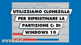 Ripristinare la partizione C di Windows 10 con Clonezilla [upl. by Atnuahc196]