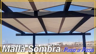 MALLA SOMBRA EN PERGOLA [upl. by Bernstein191]