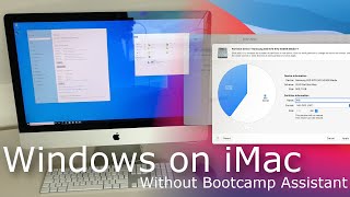 Install Windows 10 on an iMac without Bootcamp Assistant [upl. by Annuahsal]