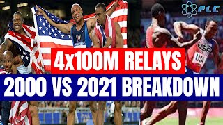 4X100M Relay Olympics 2000 vs 2021 Breakdown [upl. by Dnanidref167]