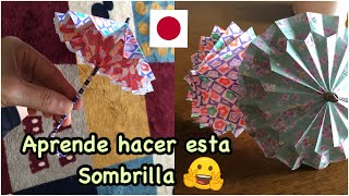 Cómo hacer esta sombrilla origami FACIL [upl. by Demb]